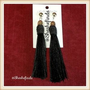 Black Tassel Earrings - BEAUTIFUL